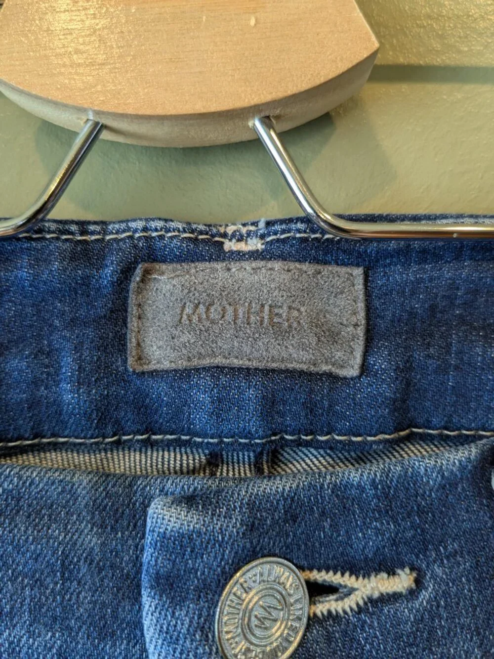 MOTHER Denim The Looker Ankle Skinny Jeans Sz 25 Tongue & Chic Mid Rise Stretch